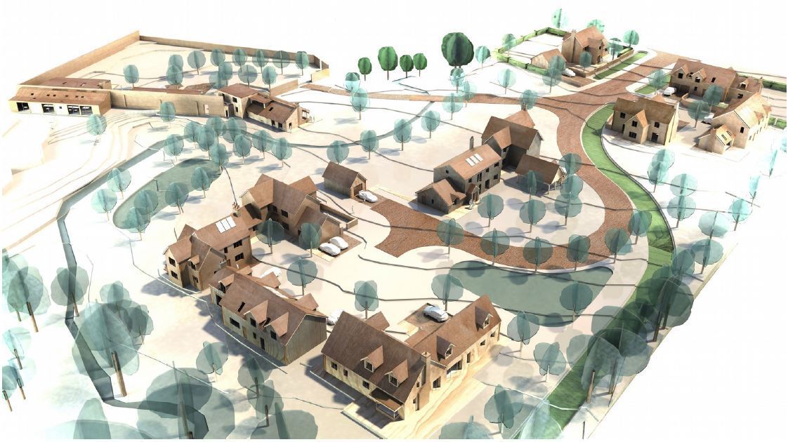 Illustration of proposed Verto development in Blagdon, Somerset